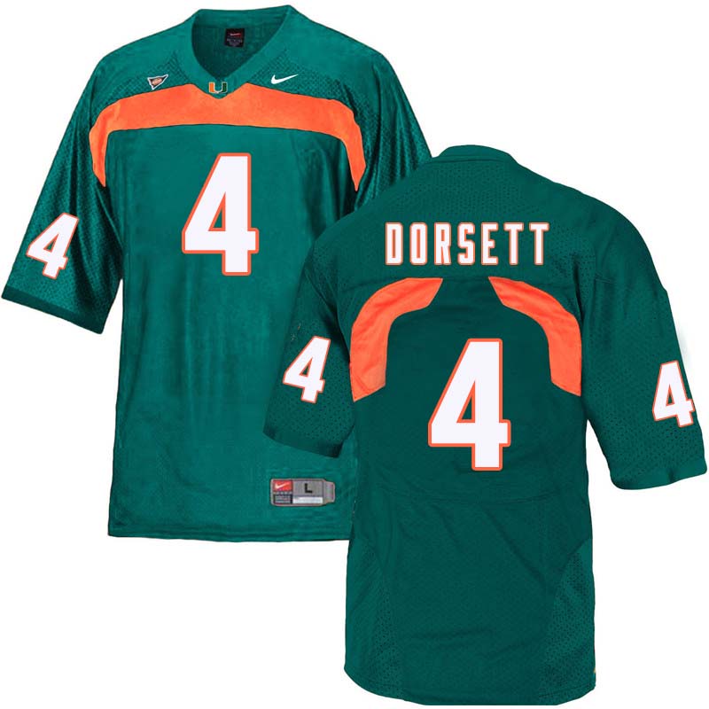 Nike Miami Hurricanes #4 Phillip Dorsett College Football Jerseys Sale-Green
